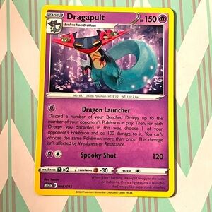 🌙✨ Dragapult Pokémon Card — McDonald’s Promo 2024 (006/015) ✨🌙
